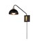Maxim Lighting Thelonious 1-Light Wall Sconce, Black/Natural Aged Brass 10021BKNAB - alternate 1